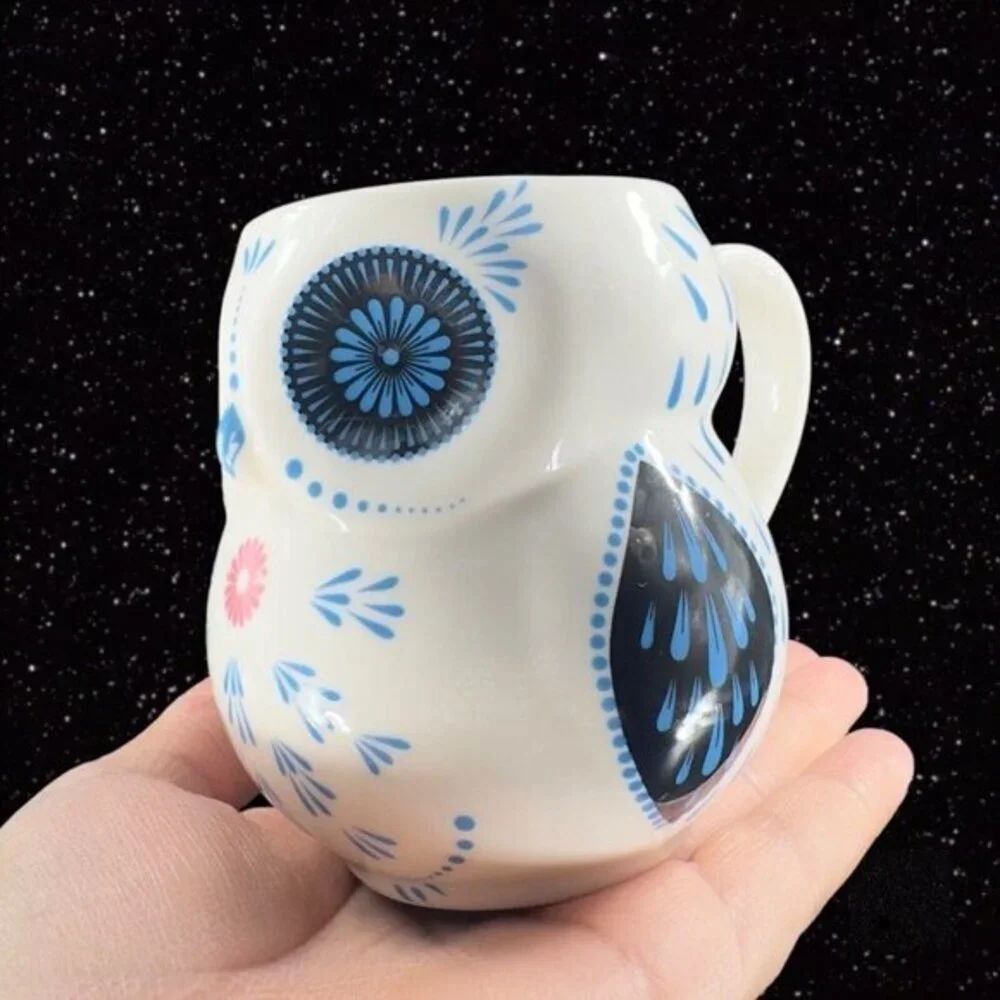 Paper Destiny Ceramic Coffee Mug‎ Cup Whimsical Öl Bird Shaped Mug 4.5”Wide 4”T